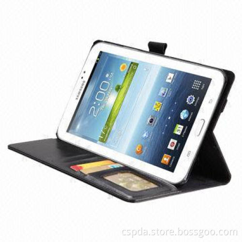 New PU Leather Back Stand Cases for Samsung Galaxy Tab 3, 7.0 Lite TBD, 7-inch with Name Card Slot